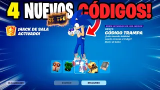 NUEVOS códigos de *HACKS PARA el LOBBY* en FORTNITE TEMPORADA 4..!! 🎁 (SKIN GRATIS) 🤯