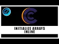 Initialize Arrays Inline - C Programming