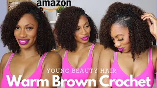 flawless natural crochet style ft young beauty human hair in kinky curly 