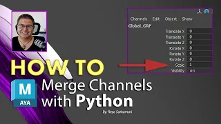 How To Merge Transform Channels Using Python in Maya