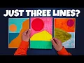This art lesson is easy beautiful stress free Create stunning landscapes inspired by Etel Adnan
