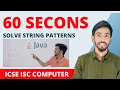 String Patterns in Java ICSE computer looping in Java ICSE Patterns in java