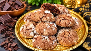 مطبخ ام وليد / حلوة سهلة و سريعة التحضير بالشوكولا craquelés خفاف و بزاف بنان 😋😍🥰.
