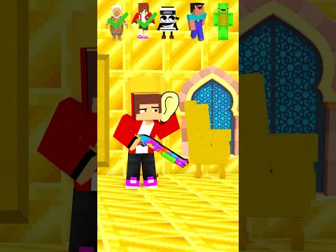 JJ & Mikey vs MineGirlZ : Meccha Chameleon TRYPOPHOBIA Choose Correct in Minecraft
