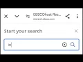 How to Access EBSCO and ScienceDirect