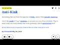 Anti-Kink - Urban Dictionary Definition