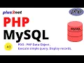 Displaying records from sample tables using SELECT query in PHP MySQL using PDO functions