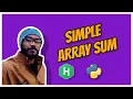 Simple array sum Hackerrank Solution in Python