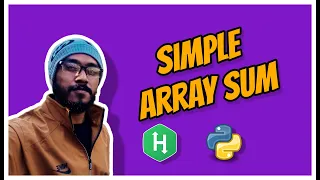Simple array sum Hackerrank Solution in Python