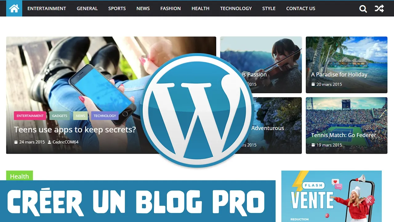 Tutoriels Comment créer un Blog Pro sur WordPress pour le monétiser - Tutoriel Affiliation, Google Adsense