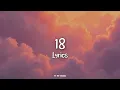 One Direction - 18 (Lyrics)