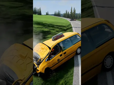 Realistic High Speed Crash | BeamNG #beamngdrive#carcrashes #shorts