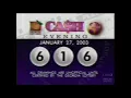 Georgia Lottery Cash 3 Evening Drawing 01-27-2003
