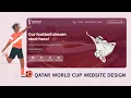 QATAR World Cup Website Hero Design using HTML CSS Javascript