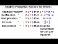 Geometry - Ch 2 Reasoning and Proofs 42 of 46 Algebraic Properties