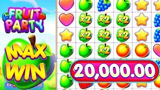 Download THE PERFECT $20,000 MAX WIN ON FRUIT PARTY! (BASE SPIN!) MP3