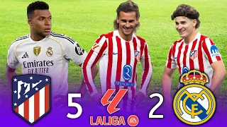 اتلتيكو مدريد يدمر ريال مدريد بخماسية تاريخية 5 2 