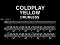Download Lagu Coldplay - Yellow - Drumless (with scrolling drum score)