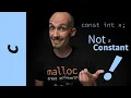A const int is not a constant
