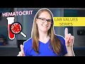 What is Hematocrit Lab Values Series