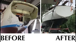 How to restore surface finish on damaged fibreglass
