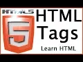 HTML5 Tags Elements Attributes - HTML Tutorial for Beginners