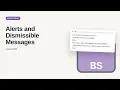 Alerts and Dismissible Messages Bootstrap Tutorial for Beginners