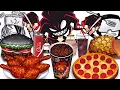 Mukbang Animatie Pittige noedelkip Set eten Friday Night Funkin Complete editie 04