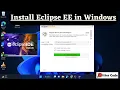Install Eclipse EE in Windows 11 Eclipse Enterprise Edition 2023 First Project