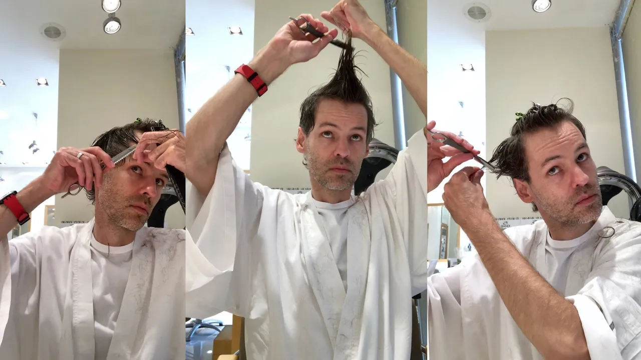 DIY mens razor haircut
