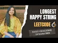 1405 Longest Happy String Leetcode Daily POTD 16 Oct 2024 Greedy Java Hindi