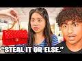 Download Lagu LITTLE GIRL FORCED TO SHOPLIFT!