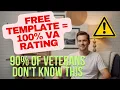 3 Documents That Get Your VA Disability Claim APPROVED Free Templates Included