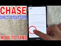 How To Find Chase Direct Deposit Form