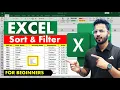 Excel Tutorial For Beginners Sort and Filter in Excel Microsoft Excel