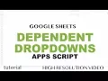 Google Sheets - Dependent Dropdown List for Entire Column