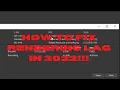 HOW TO FIX RENDERING LAG ON OBS STUDIO 2022 FIX