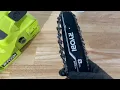 How To Replace Ryobi Chainsaw Chain or Pole Saw Bar Replacement Blade Review