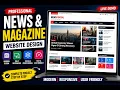 Professional News Magazine Website Design Modern News Portal Website Demo