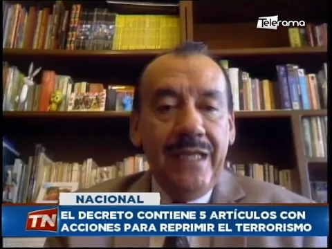 Presidente firmó decreto que declara al terrorismo como amenaza contra el estado