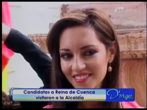 Candidatas a Reina de Cuenca visitaron a la Alcaldía