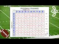 How To Play Football Squares
