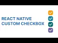 React Native Custom Animated Check Box Component Using SVG and Reanimated 2