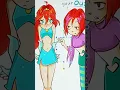 Winx meets WITCH and tries their outfit
