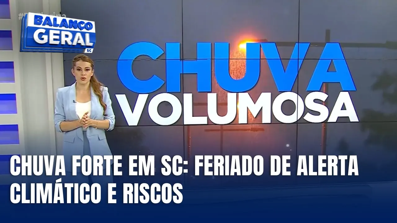 Central do Tempo - Alerta de chuva volumosa para esta quarta-feira em SC