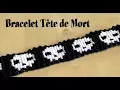 TUTO Friendship bracelet Alpha pattern Halloween Skull bracelet