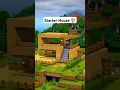 Minecraft Survival Starter House Tutorial