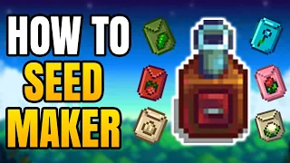 Stardew Valley - How To Get And Use The Seed Maker Make Seeds From Crops Easily