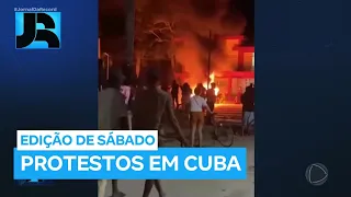 Manifestantes se revoltam com apagões e atacam sede do Partido Comunista em Cuba