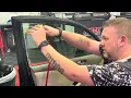 Full window tint how to tutorial doors hand cut install